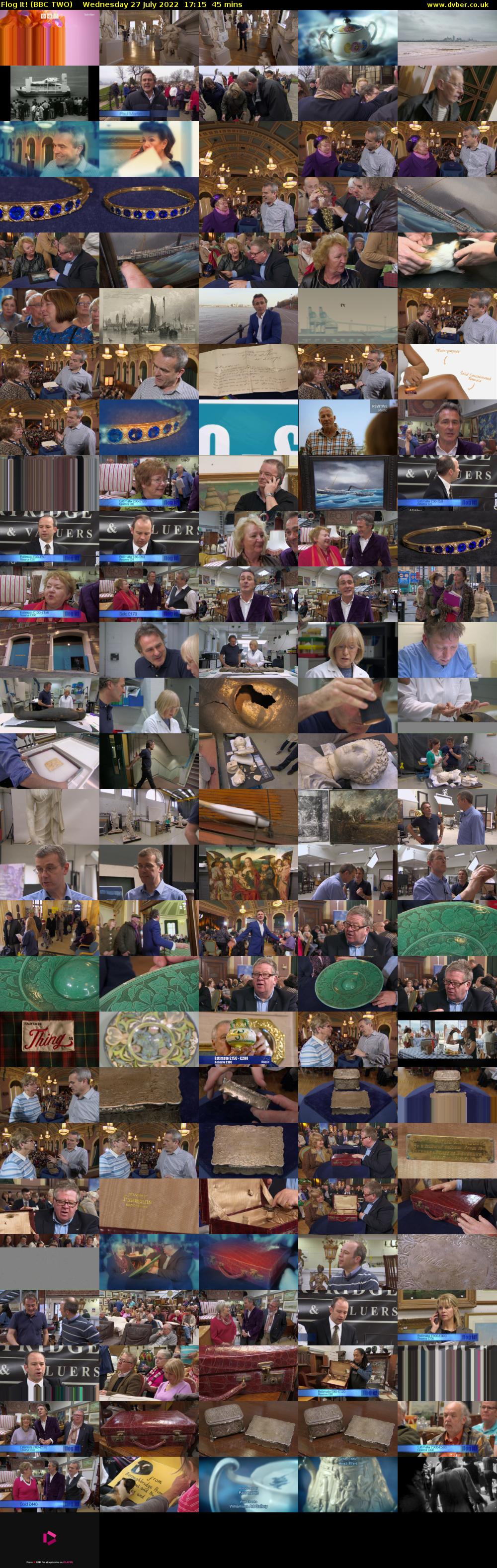 Flog It! (BBC TWO) Wednesday 27 July 2022 17:15 - 18:00