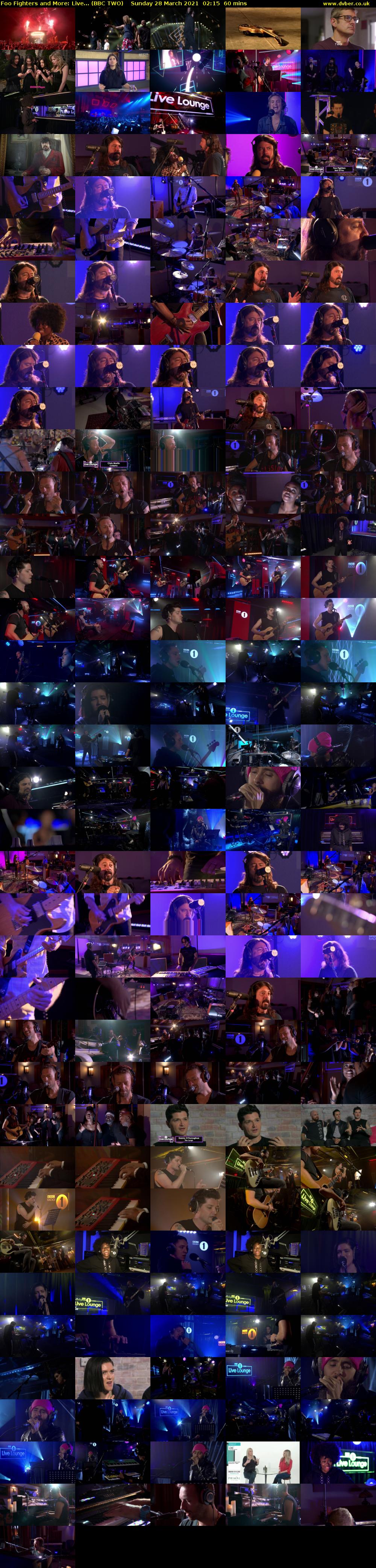 Foo Fighters and More: Live... (BBC TWO) Sunday 28 March 2021 02:15 - 03:15