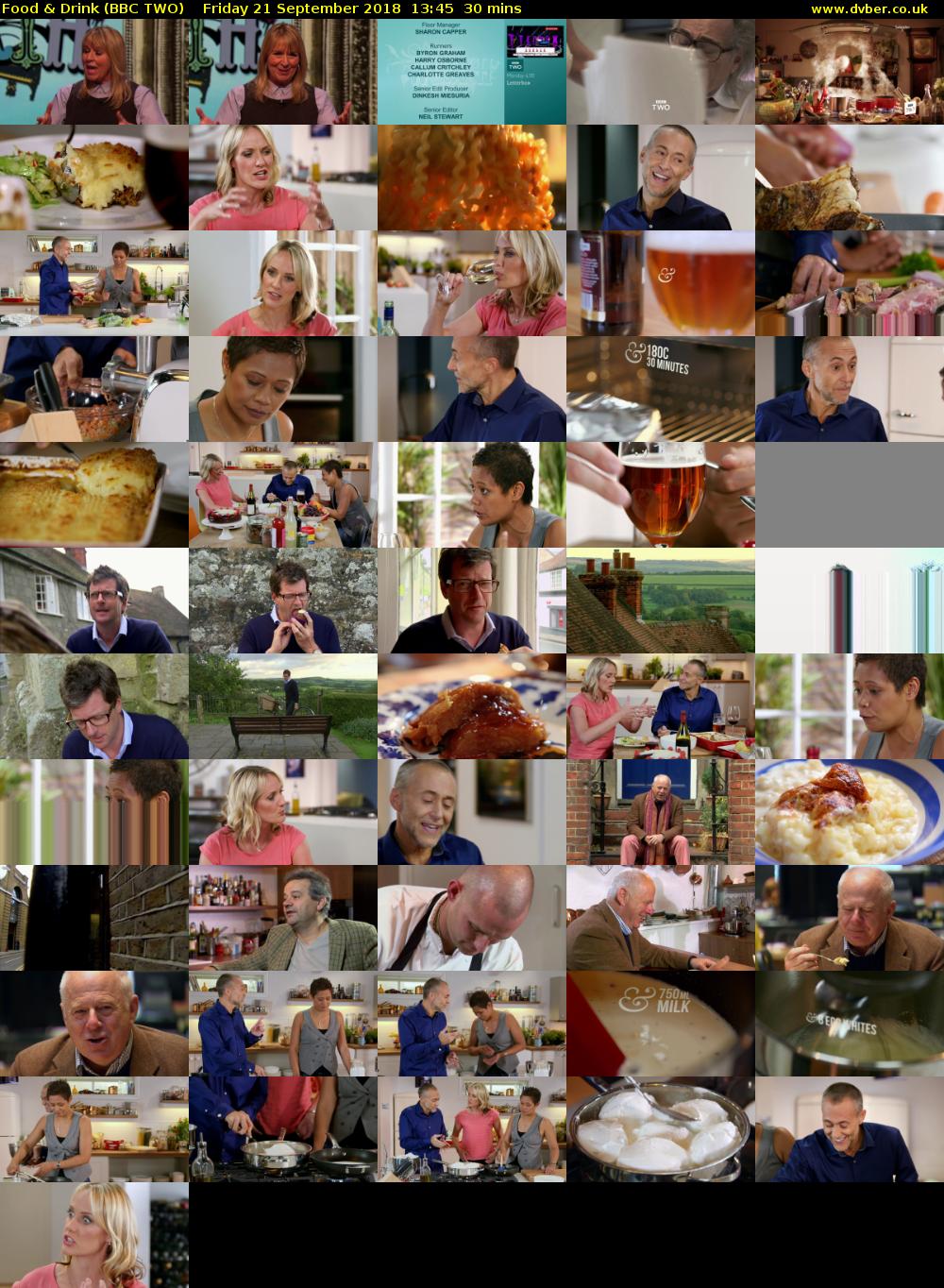 Food & Drink (BBC TWO) Friday 21 September 2018 13:45 - 14:15
