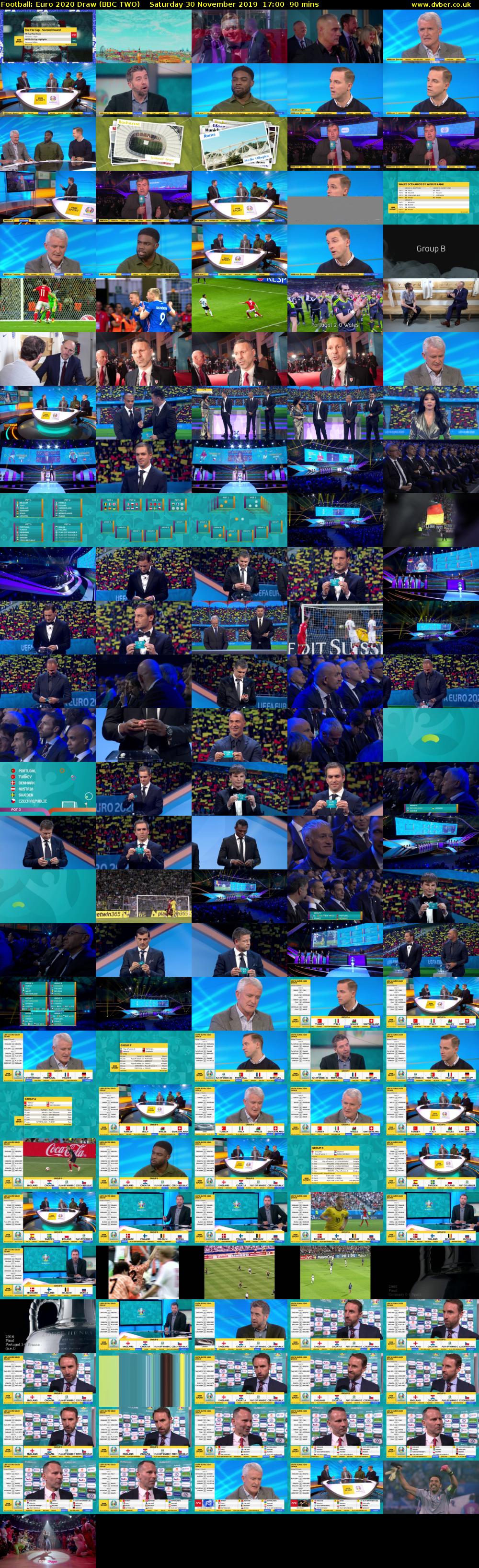 Football: Euro 2020 Draw (BBC TWO) Saturday 30 November 2019 17:00 - 18:30