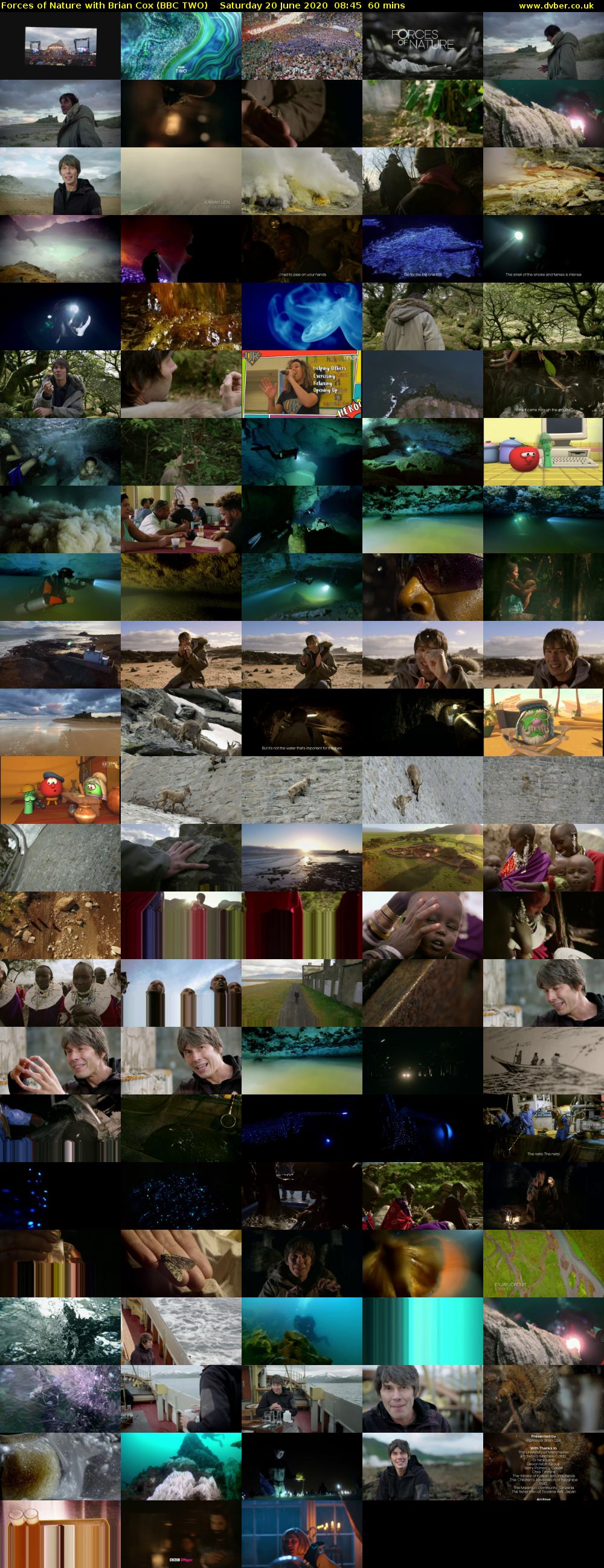 Forces of Nature with Brian Cox (BBC TWO) Saturday 20 June 2020 08:45 - 09:45
