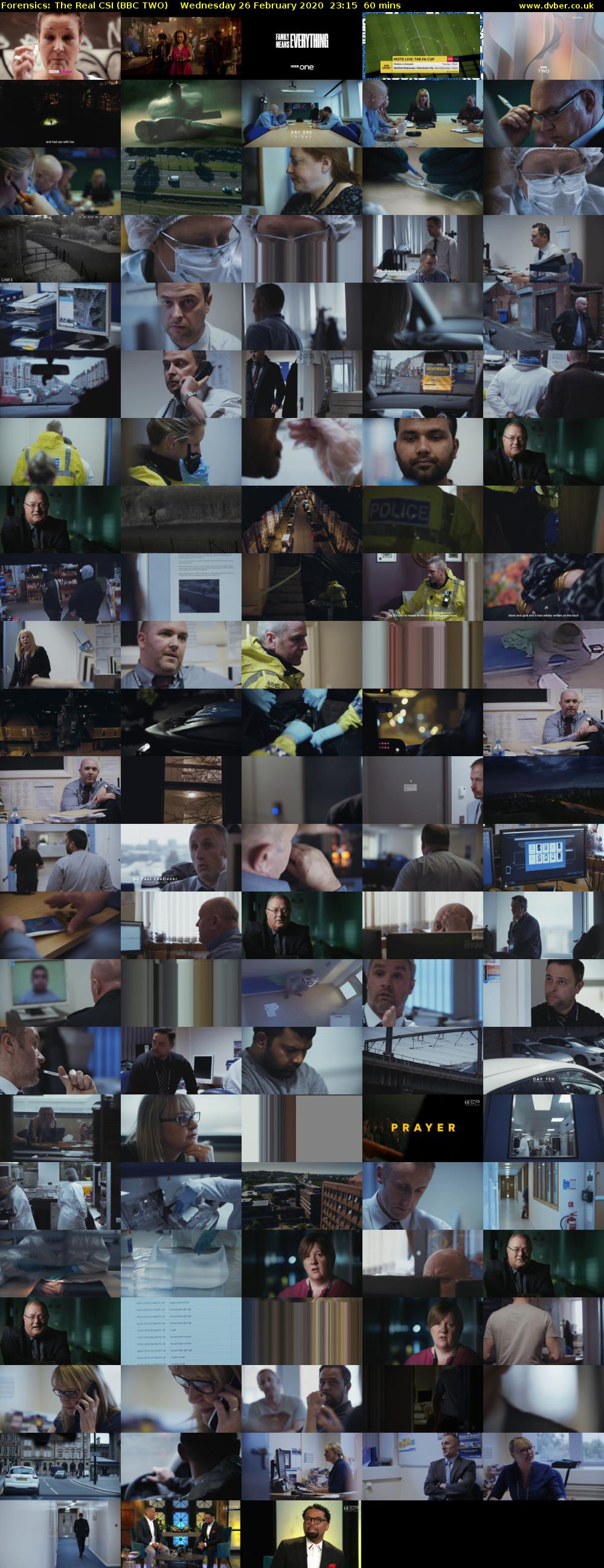 Forensics: The Real CSI (BBC TWO) Wednesday 26 February 2020 23:15 - 00:15