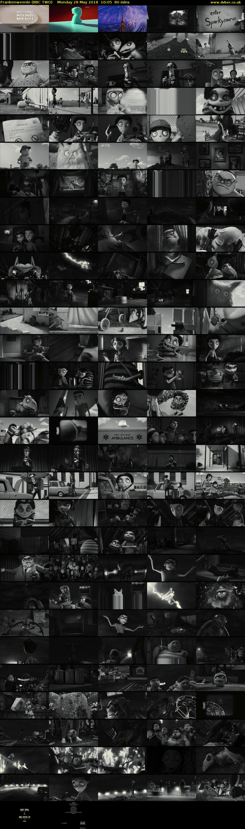 Frankenweenie (BBC TWO) Monday 28 May 2018 10:05 - 11:25