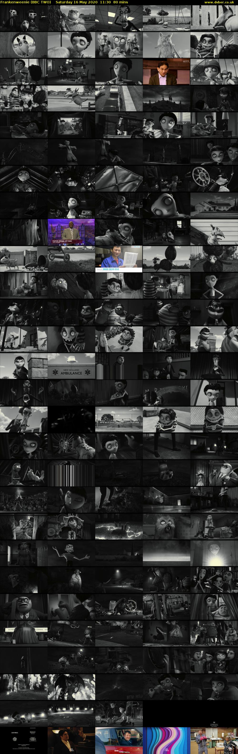 Frankenweenie (BBC TWO) Saturday 16 May 2020 11:30 - 12:50