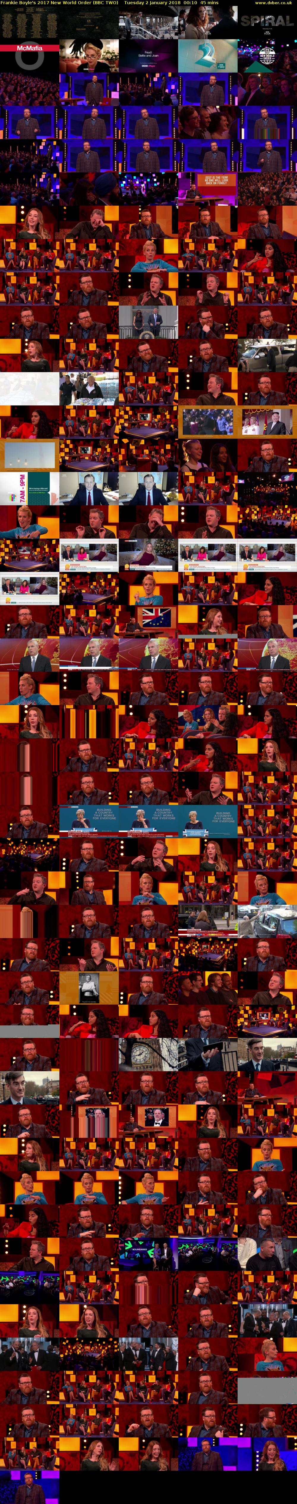 Frankie Boyle's 2017 New World Order (BBC TWO) Tuesday 2 January 2018 00:10 - 00:55