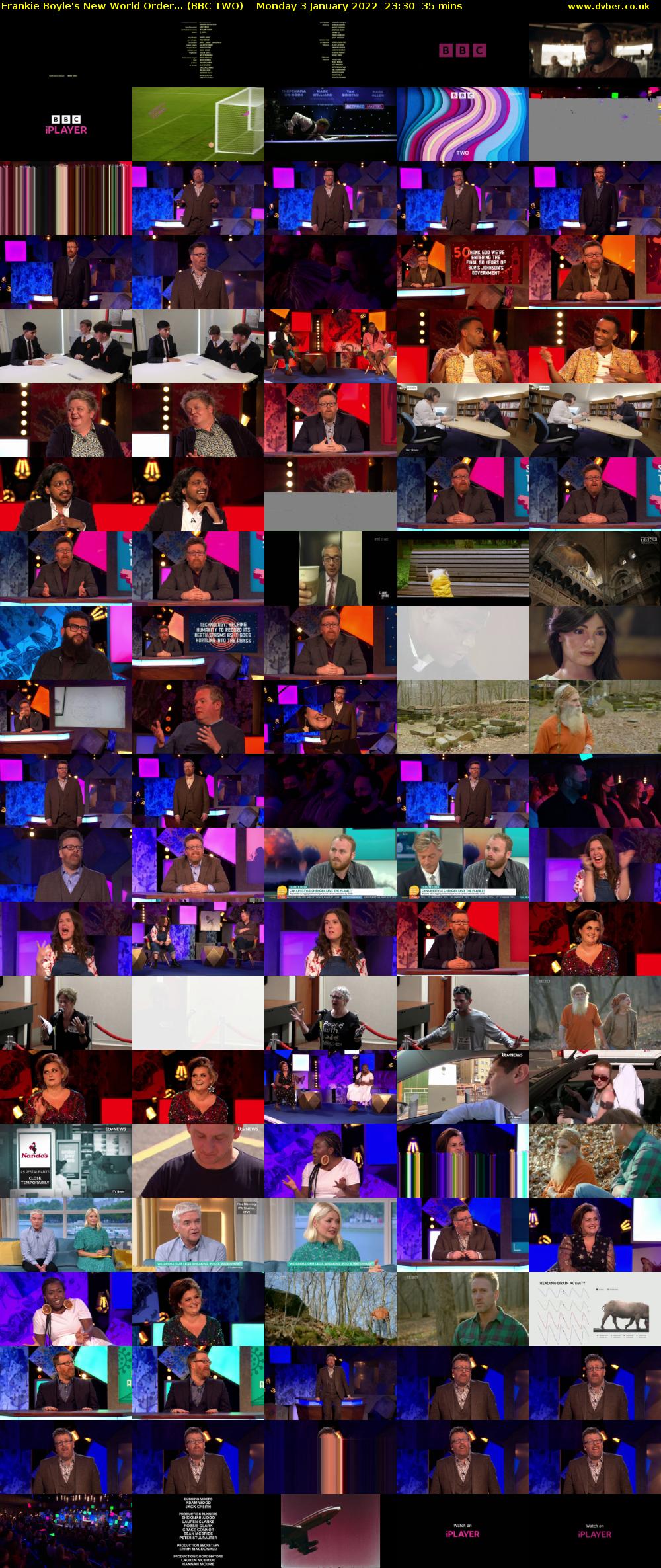 Frankie Boyle's New World Order... (BBC TWO) Monday 3 January 2022 23:30 - 00:05