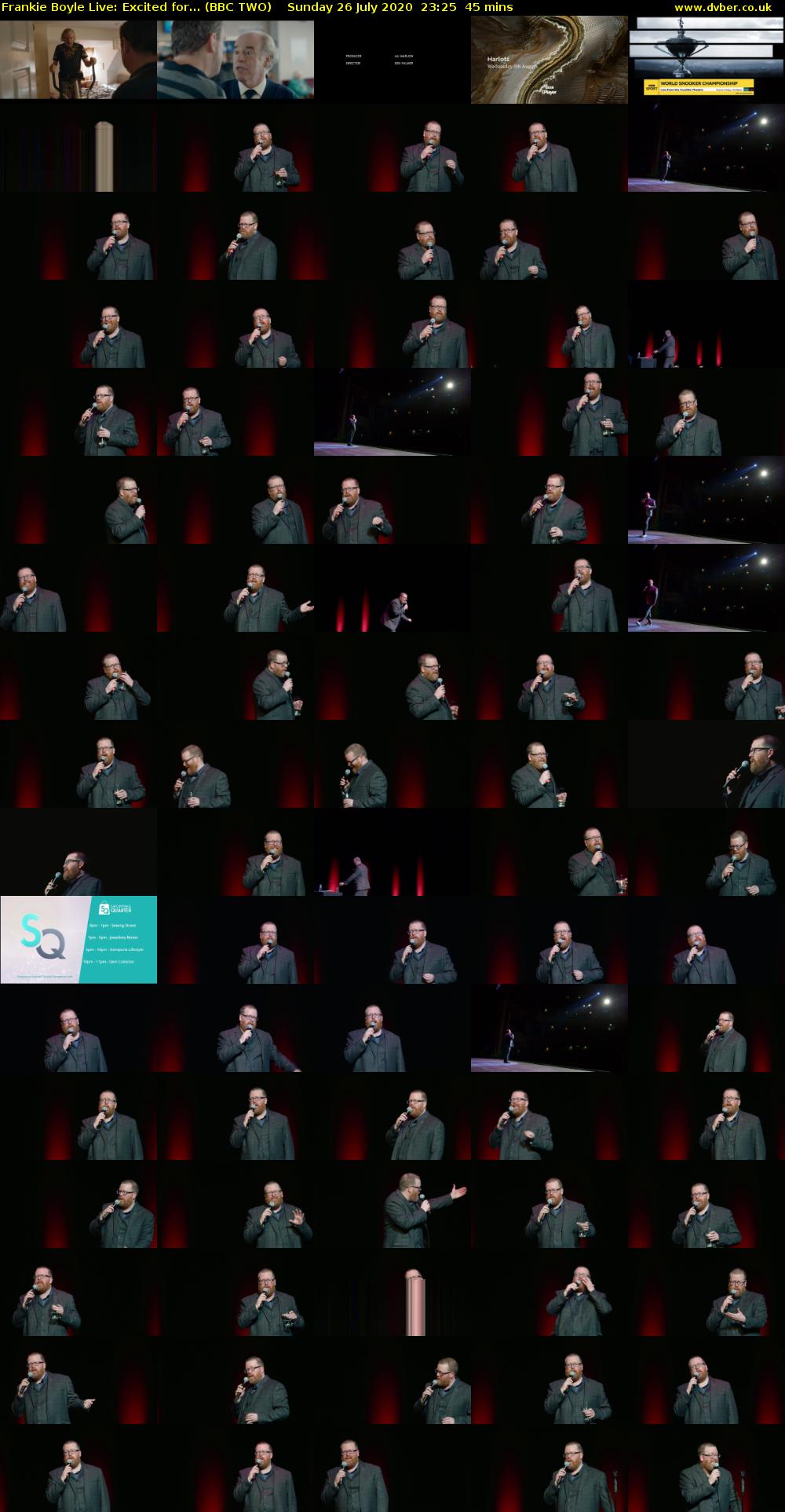 Frankie Boyle Live: Excited for... (BBC TWO) Sunday 26 July 2020 23:25 - 00:10