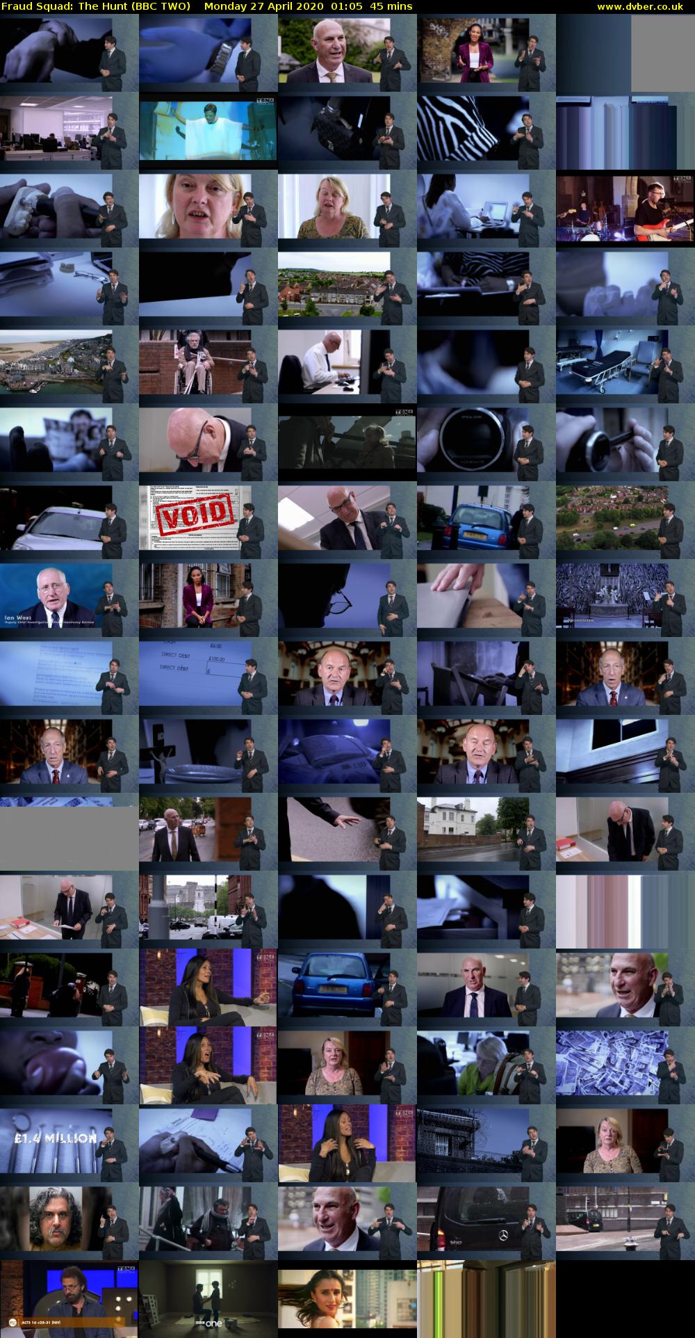 Fraud Squad: The Hunt (BBC TWO) Monday 27 April 2020 01:05 - 01:50