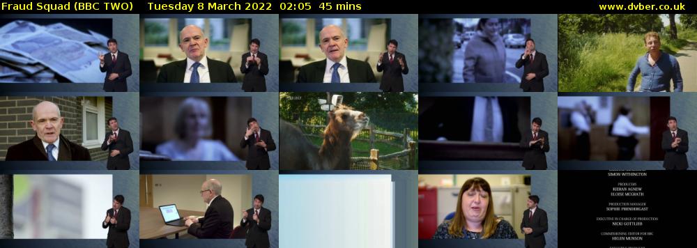Fraud Squad (BBC TWO) Tuesday 8 March 2022 02:05 - 02:50