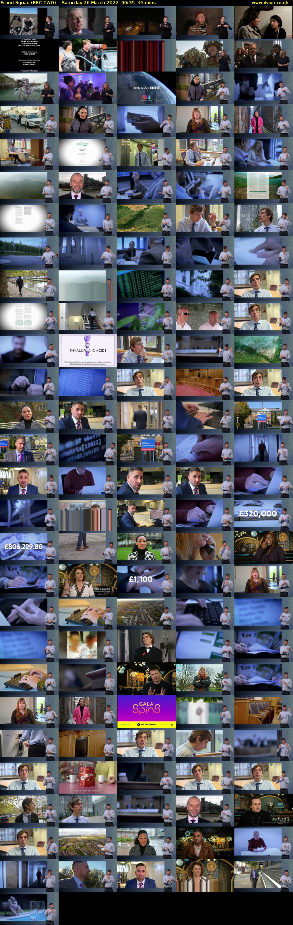 Fraud Squad (BBC TWO) Saturday 26 March 2022 00:35 - 01:20