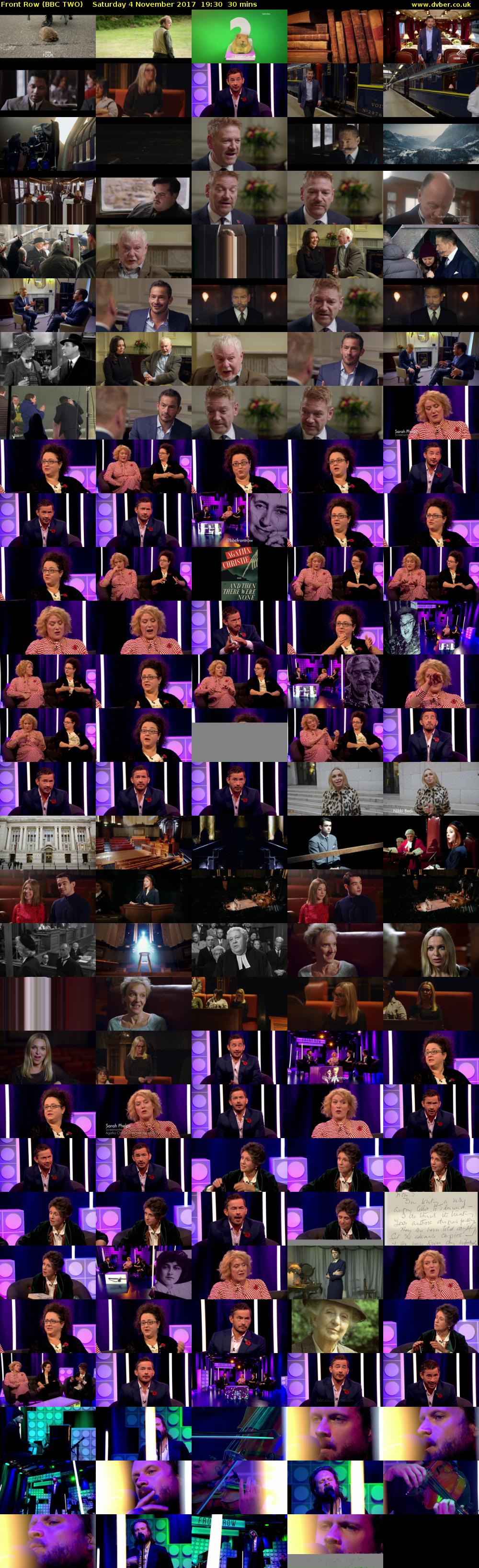 Front Row (BBC TWO) Saturday 4 November 2017 19:30 - 20:00