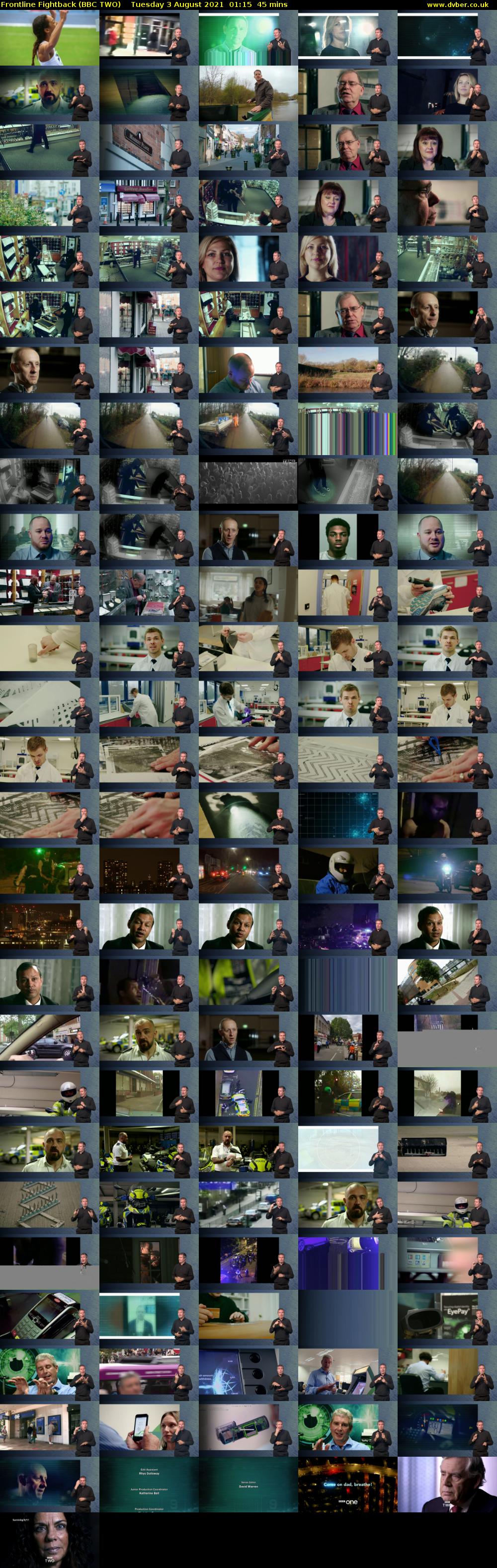 Frontline Fightback (BBC TWO) Tuesday 3 August 2021 01:15 - 02:00