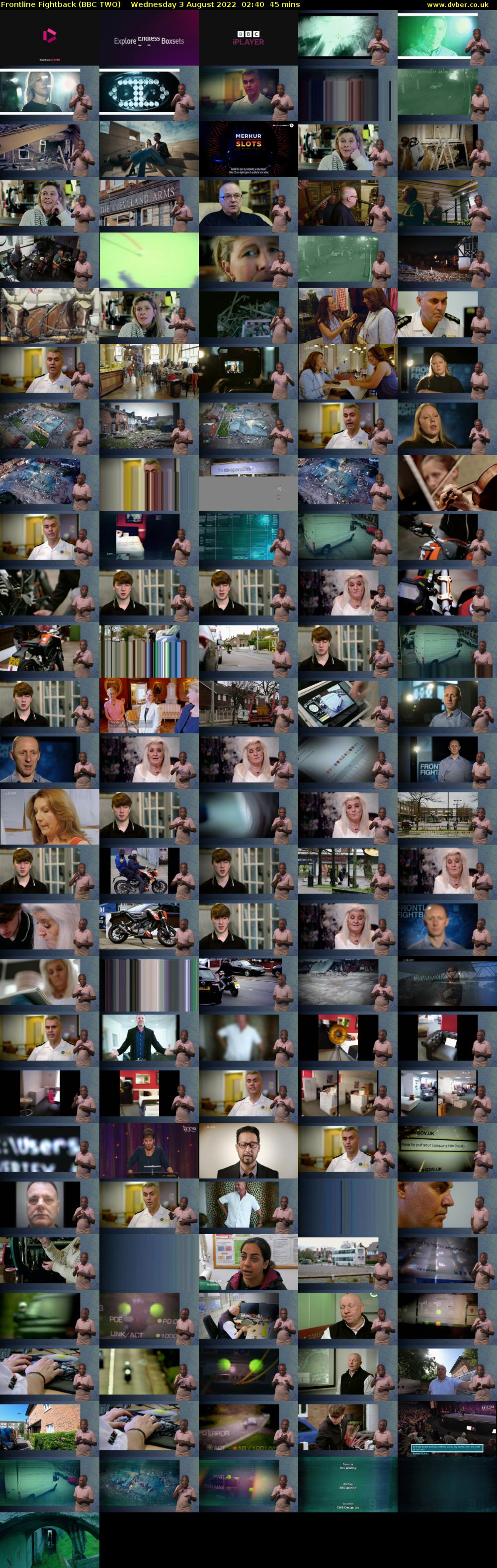 Frontline Fightback (BBC TWO) Wednesday 3 August 2022 02:40 - 03:25