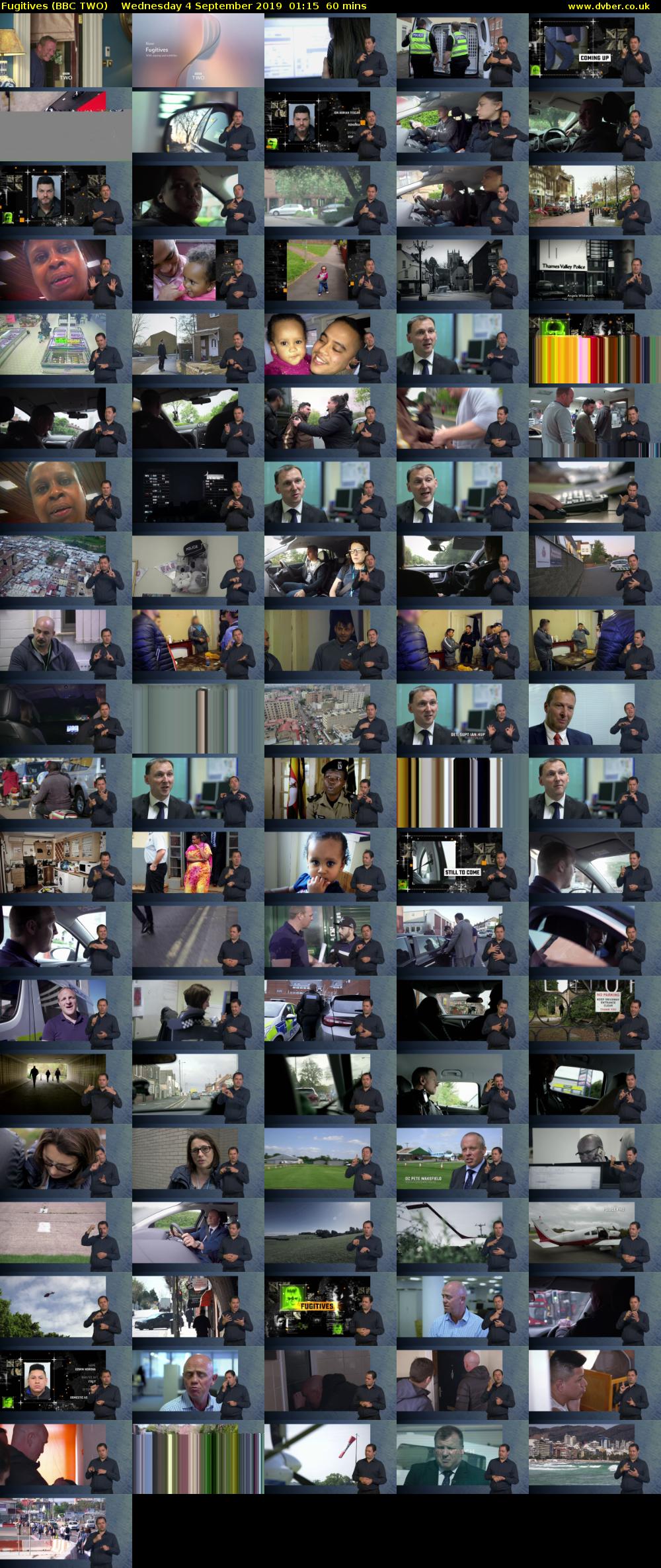 Fugitives (BBC TWO) Wednesday 4 September 2019 01:15 - 02:15