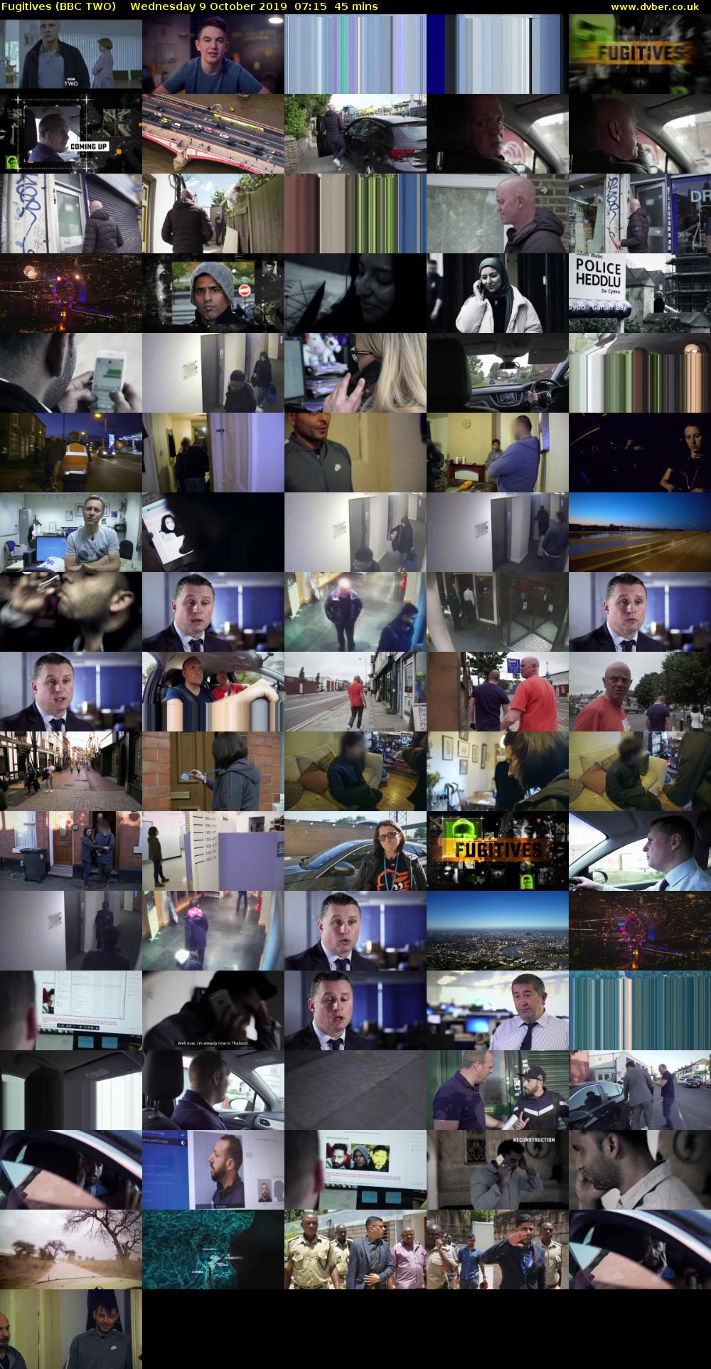Fugitives (BBC TWO) Wednesday 9 October 2019 07:15 - 08:00