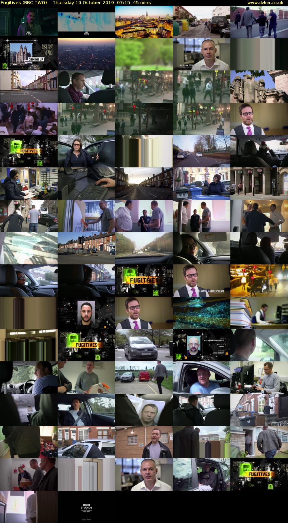Fugitives (BBC TWO) Thursday 10 October 2019 07:15 - 08:00