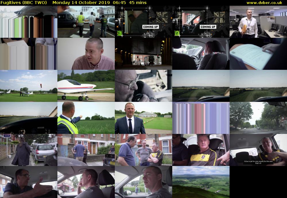 Fugitives (BBC TWO) Monday 14 October 2019 06:45 - 07:30