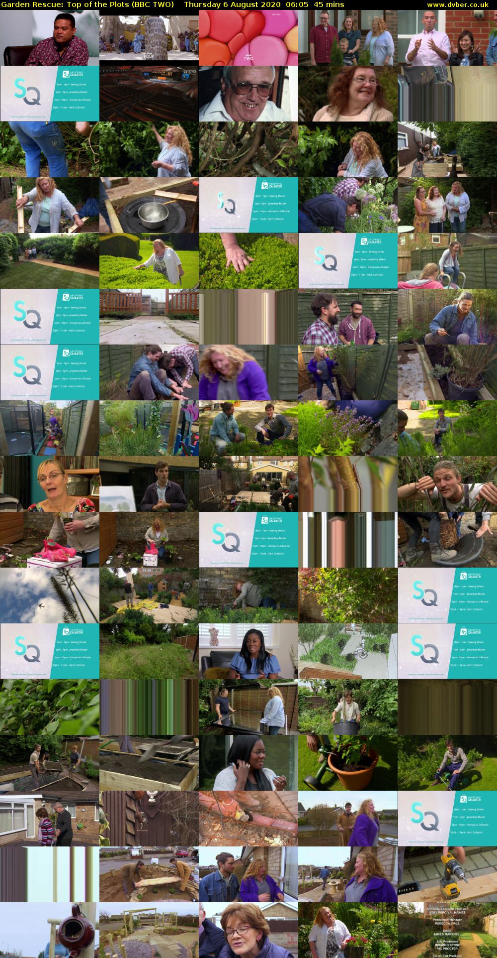 Garden Rescue: Top of the Plots (BBC TWO) Thursday 6 August 2020 06:05 - 06:50