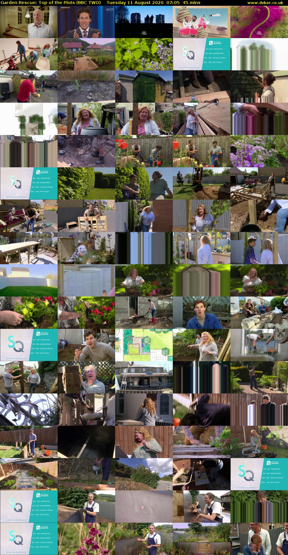 Garden Rescue: Top of the Plots (BBC TWO) Tuesday 11 August 2020 07:05 - 07:50