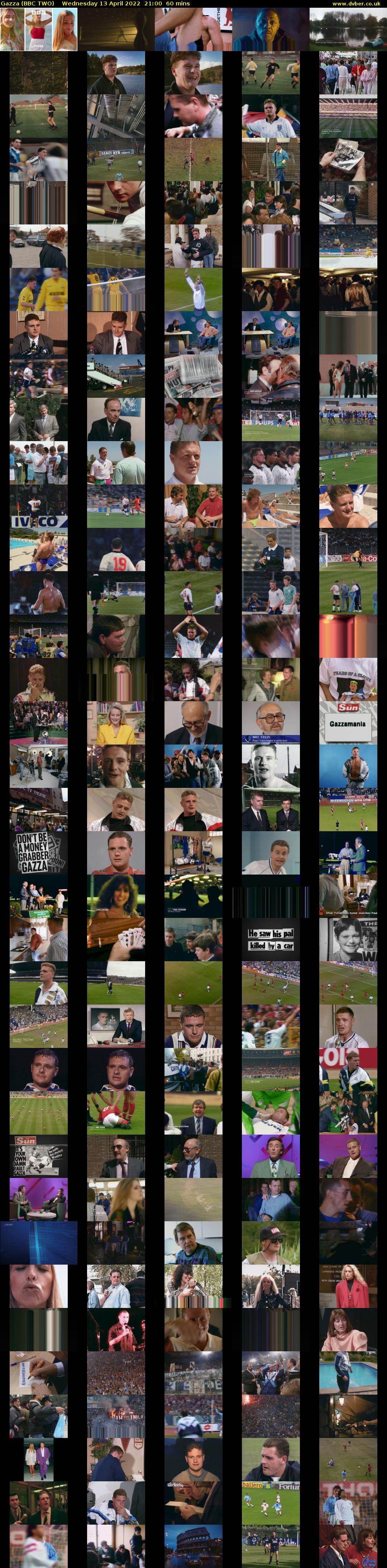 Gazza (BBC TWO) Wednesday 13 April 2022 21:00 - 22:00