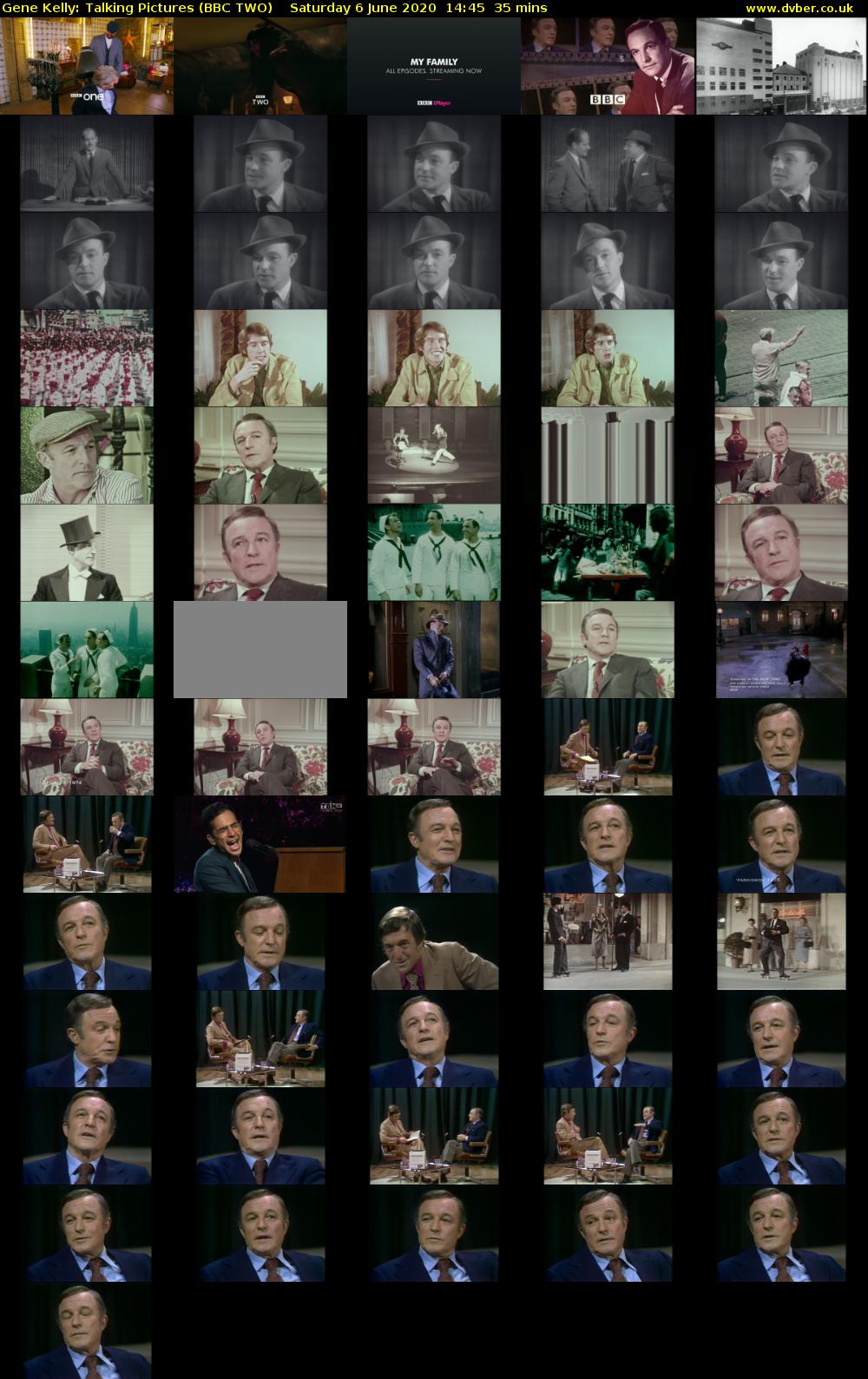 Gene Kelly: Talking Pictures (BBC TWO) Saturday 6 June 2020 14:45 - 15:20
