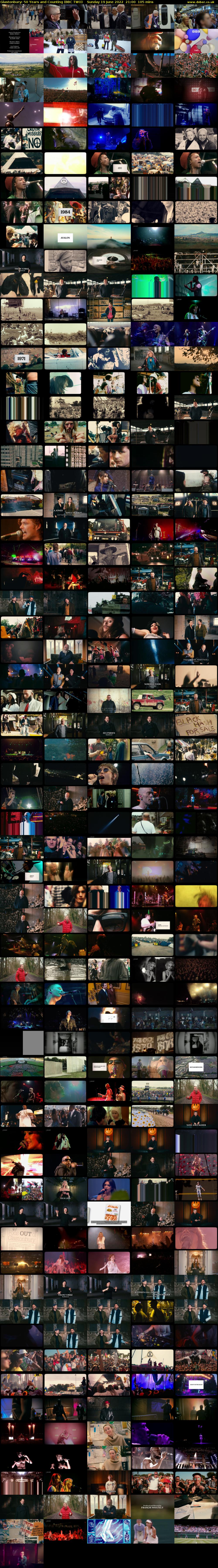 Glastonbury: 50 Years and Counting (BBC TWO) Sunday 19 June 2022 21:00 - 22:45