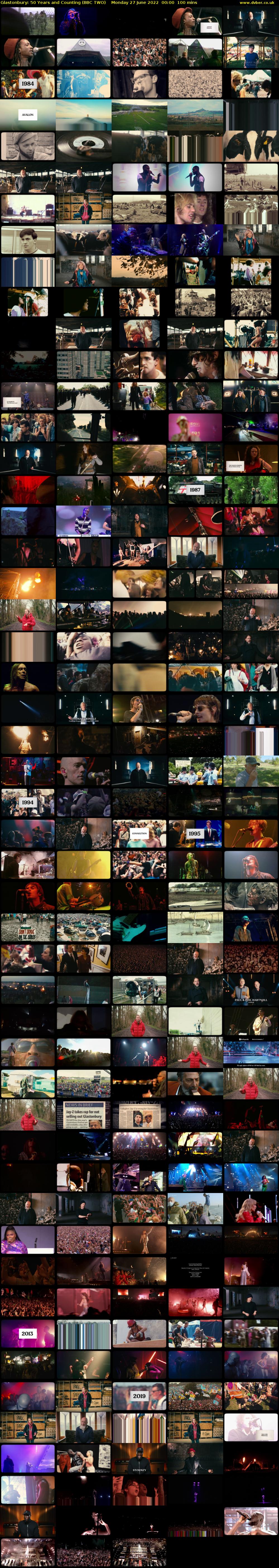 Glastonbury: 50 Years and Counting (BBC TWO) Monday 27 June 2022 00:00 - 01:40