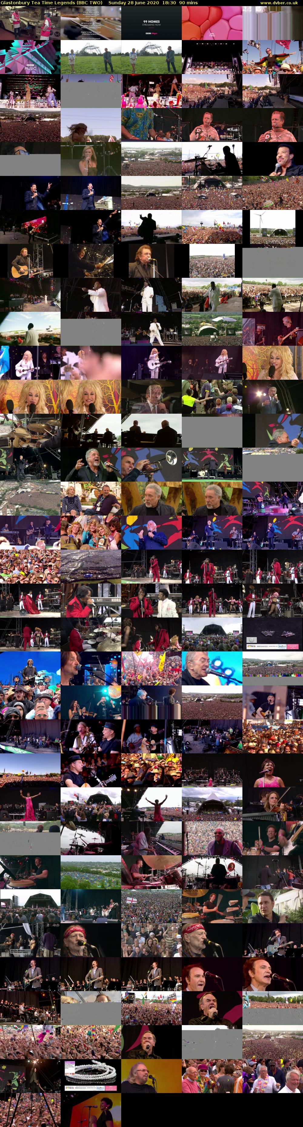 Glastonbury Tea Time Legends (BBC TWO) Sunday 28 June 2020 18:30 - 20:00