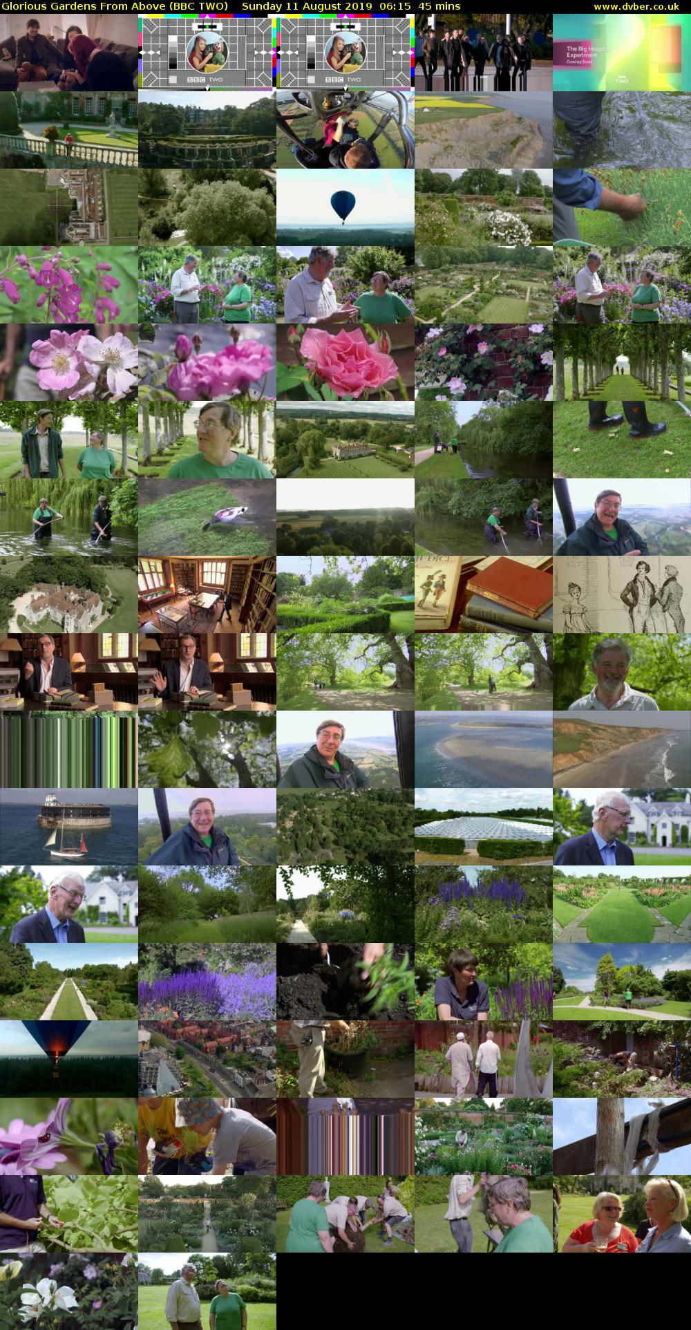 Glorious Gardens From Above (BBC TWO) Sunday 11 August 2019 06:15 - 07:00