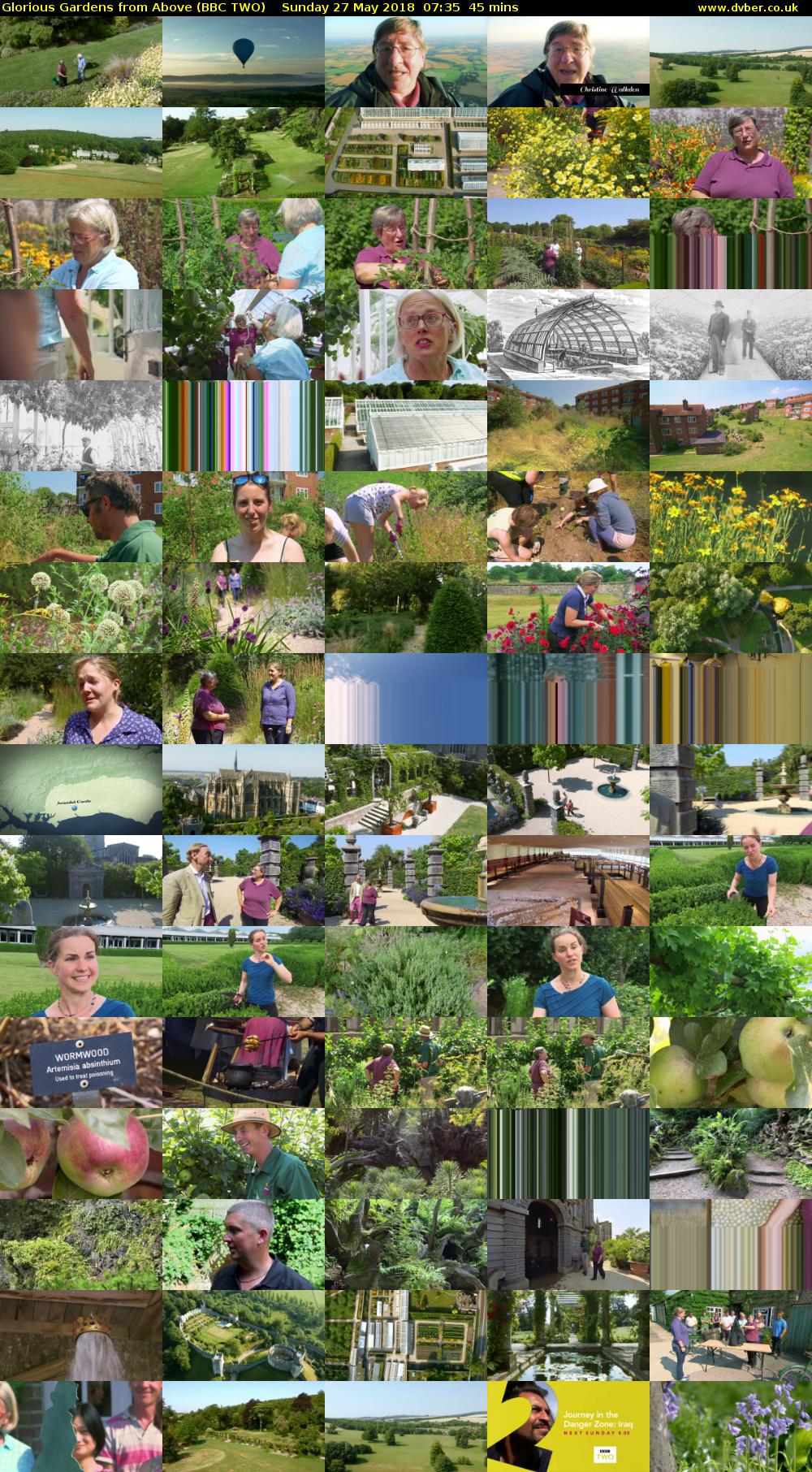 Glorious Gardens from Above (BBC TWO) Sunday 27 May 2018 07:35 - 08:20