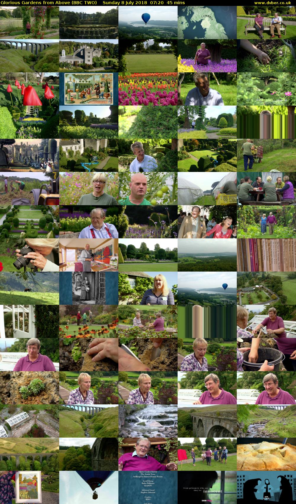 Glorious Gardens from Above (BBC TWO) Sunday 8 July 2018 07:20 - 08:05