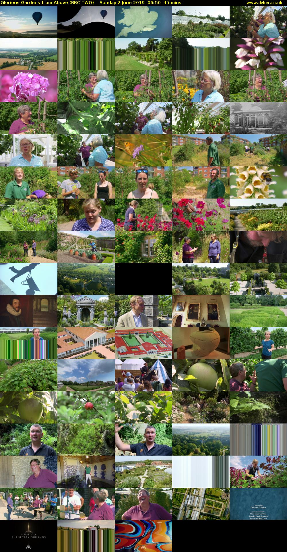 Glorious Gardens from Above (BBC TWO) Sunday 2 June 2019 06:50 - 07:35