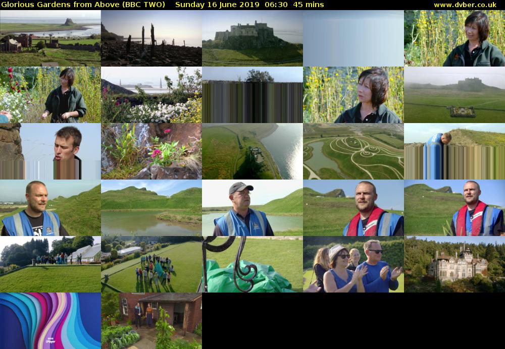 Glorious Gardens from Above (BBC TWO) Sunday 16 June 2019 06:30 - 07:15