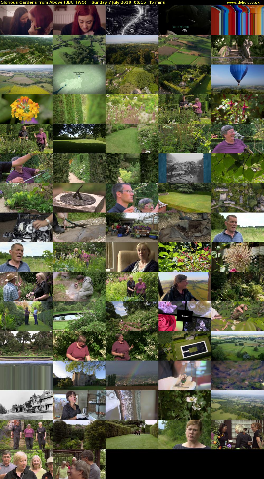 Glorious Gardens from Above (BBC TWO) Sunday 7 July 2019 06:15 - 07:00