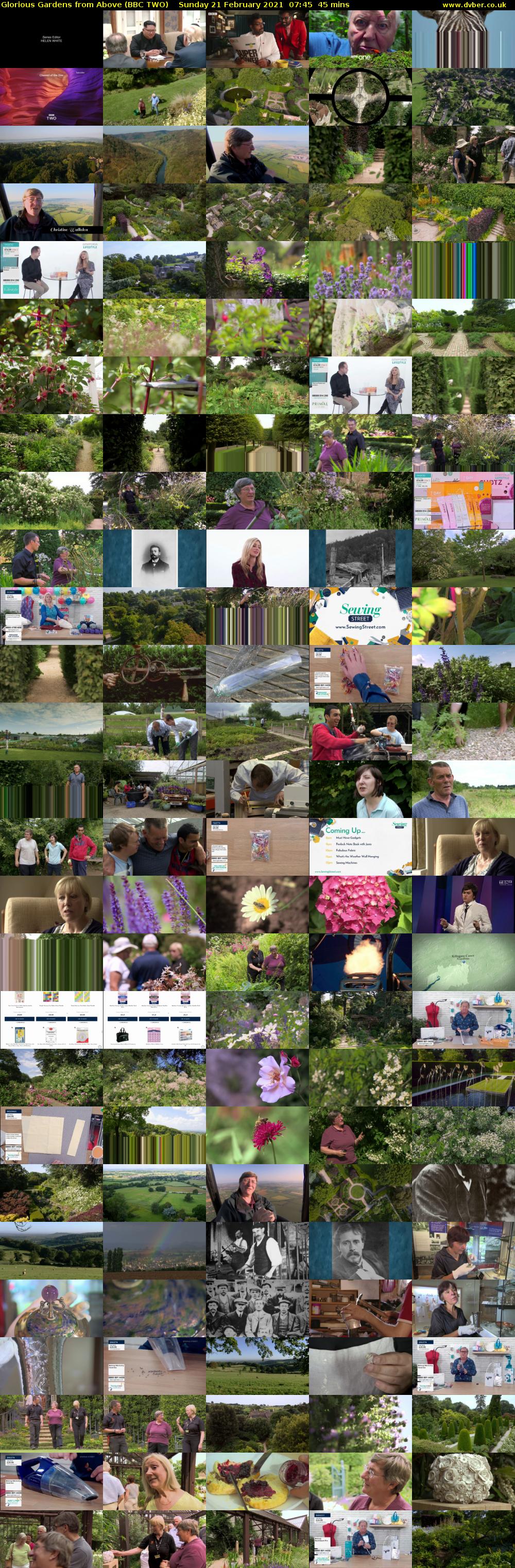 Glorious Gardens from Above (BBC TWO) Sunday 21 February 2021 07:45 - 08:30