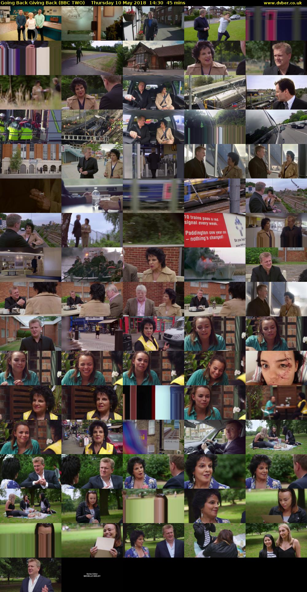 Going Back Giving Back (BBC TWO) Thursday 10 May 2018 14:30 - 15:15