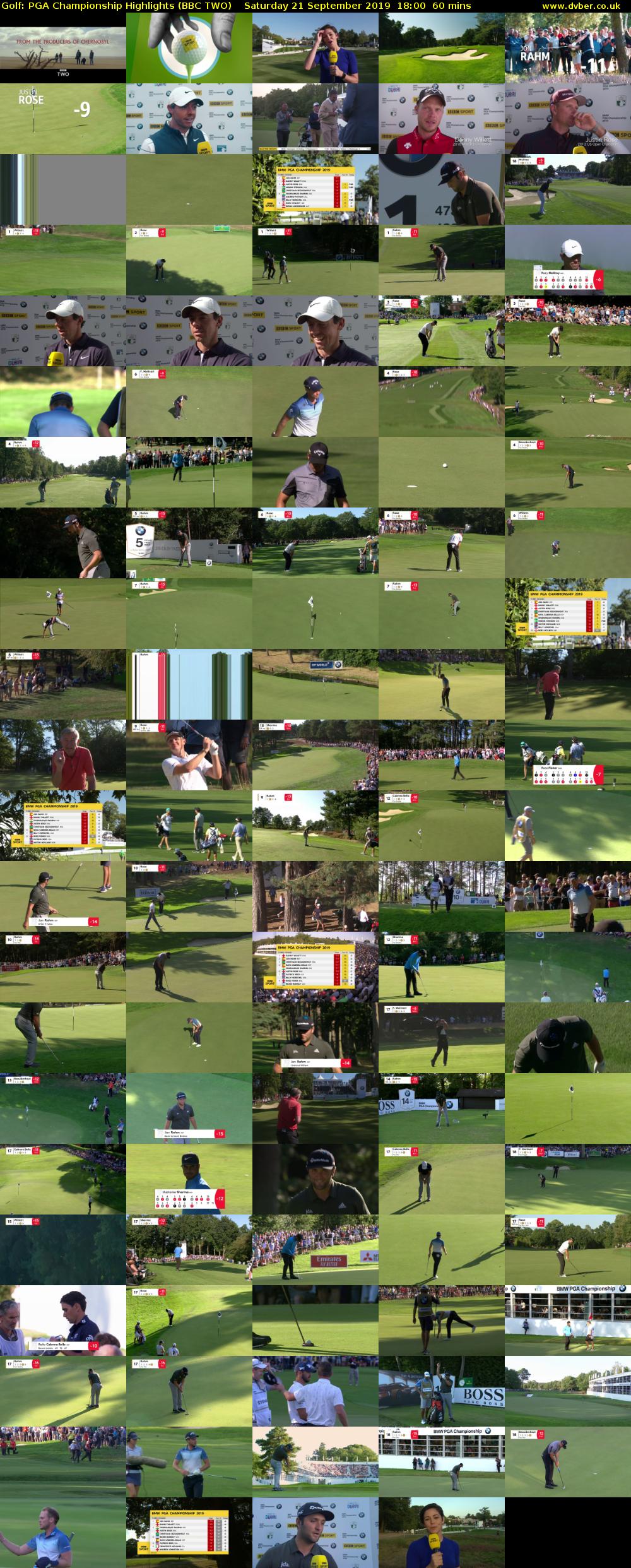 Golf: PGA Championship Highlights (BBC TWO) Saturday 21 September 2019 18:00 - 19:00