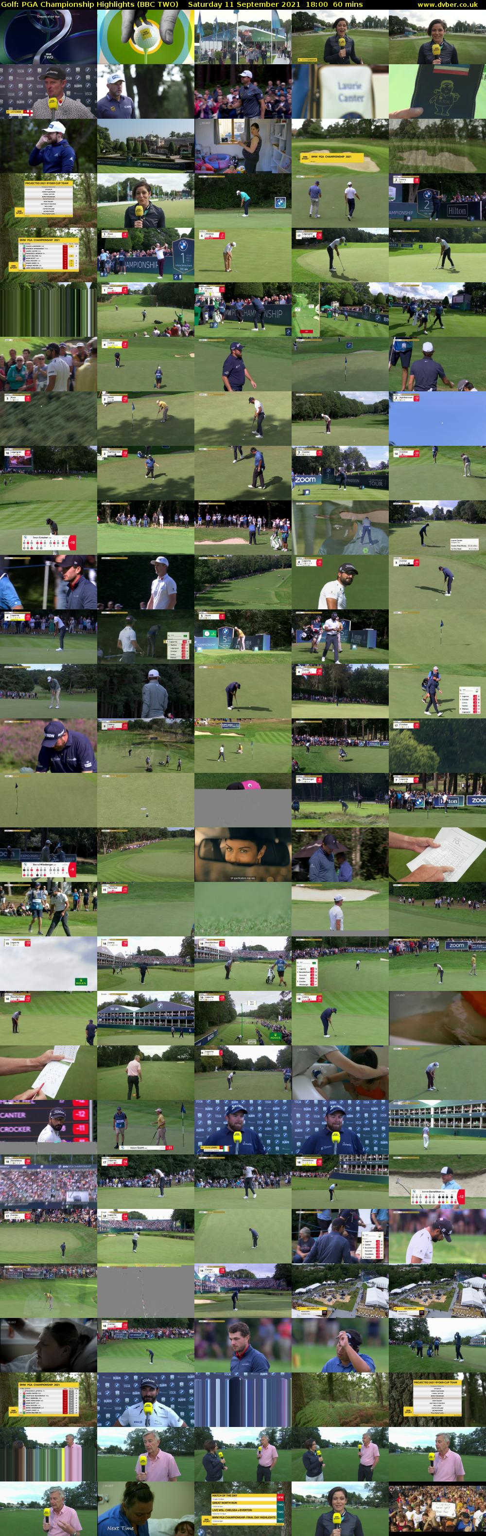 Golf: PGA Championship Highlights (BBC TWO) Saturday 11 September 2021 18:00 - 19:00
