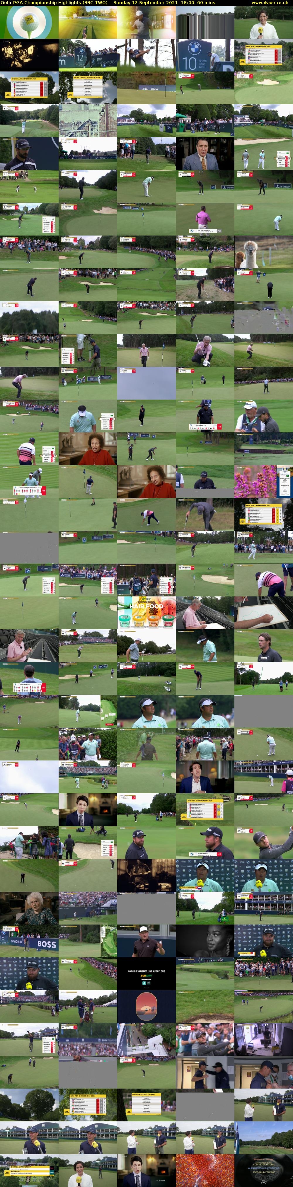 Golf: PGA Championship Highlights (BBC TWO) Sunday 12 September 2021 18:00 - 19:00