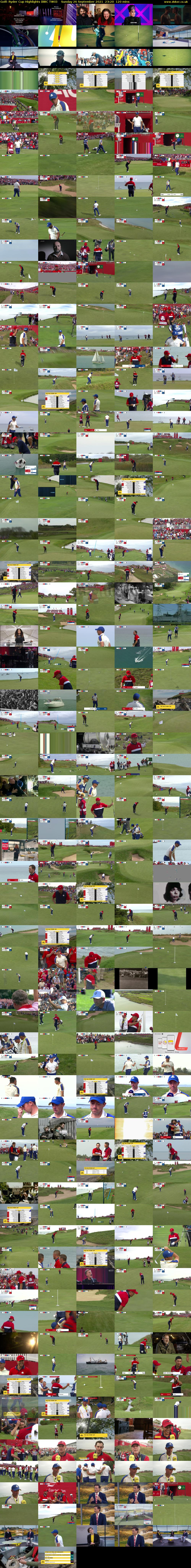 Golf: Ryder Cup Highlights (BBC TWO) Sunday 26 September 2021 23:20 - 01:20