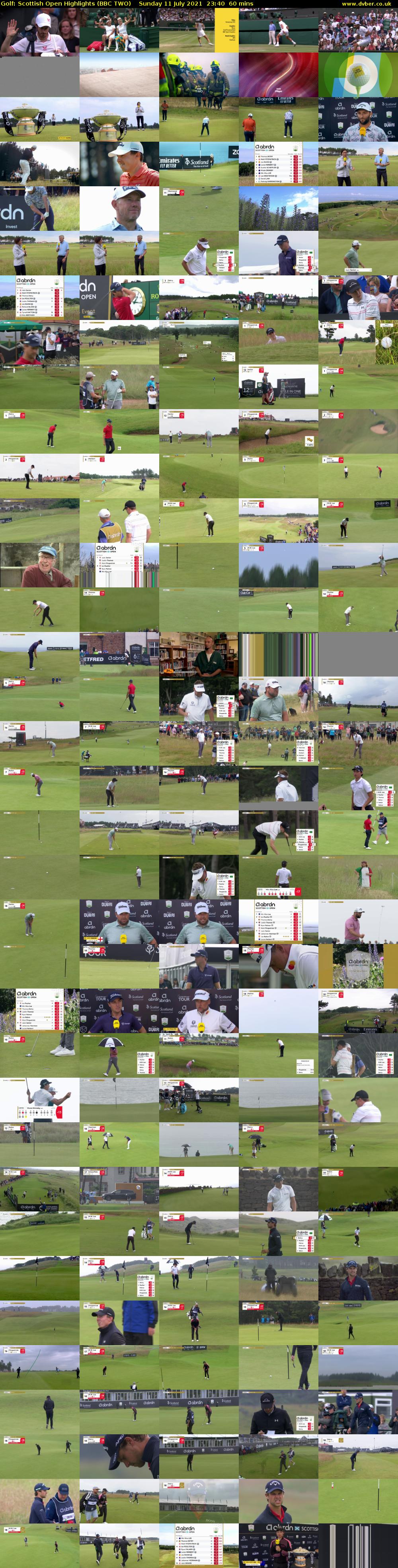Golf: Scottish Open Highlights (BBC TWO) Sunday 11 July 2021 23:40 - 00:40