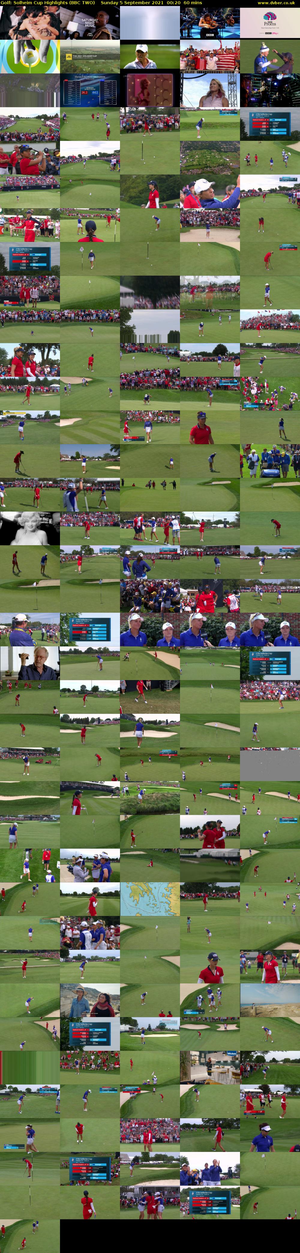 Golf: Solheim Cup Highlights (BBC TWO) Sunday 5 September 2021 00:20 - 01:20