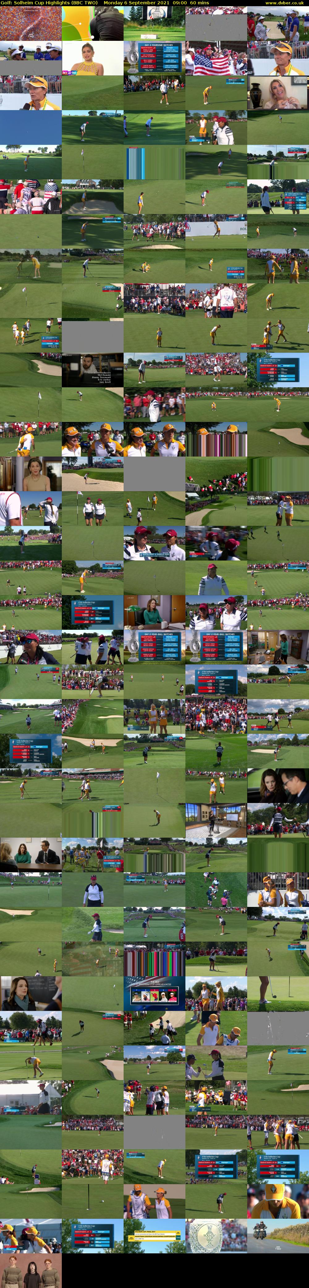 Golf: Solheim Cup Highlights (BBC TWO) Monday 6 September 2021 09:00 - 10:00