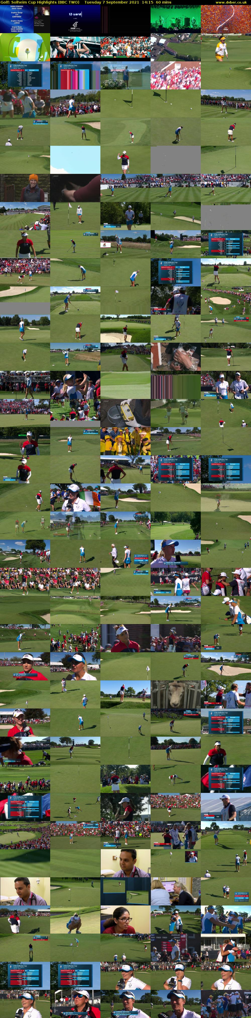 Golf: Solheim Cup Highlights (BBC TWO) Tuesday 7 September 2021 14:15 - 15:15