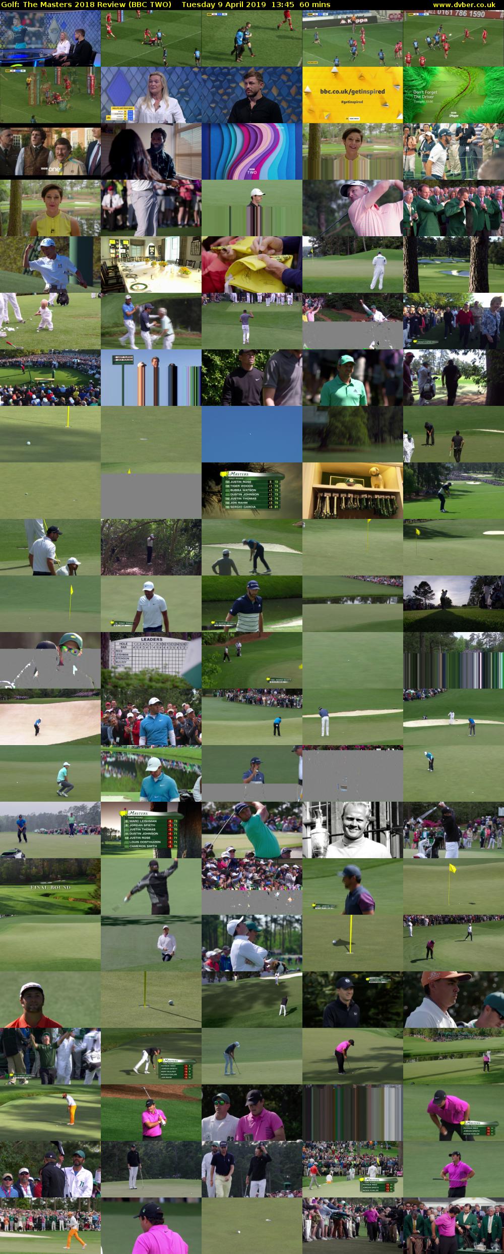 Golf: The Masters 2018 Review (BBC TWO) Tuesday 9 April 2019 13:45 - 14:45