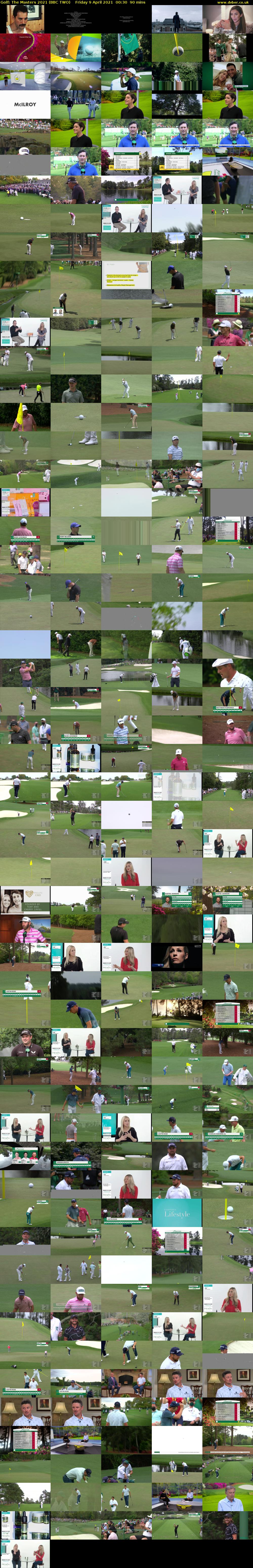 Golf: The Masters 2021 (BBC TWO) Friday 9 April 2021 00:30 - 02:00