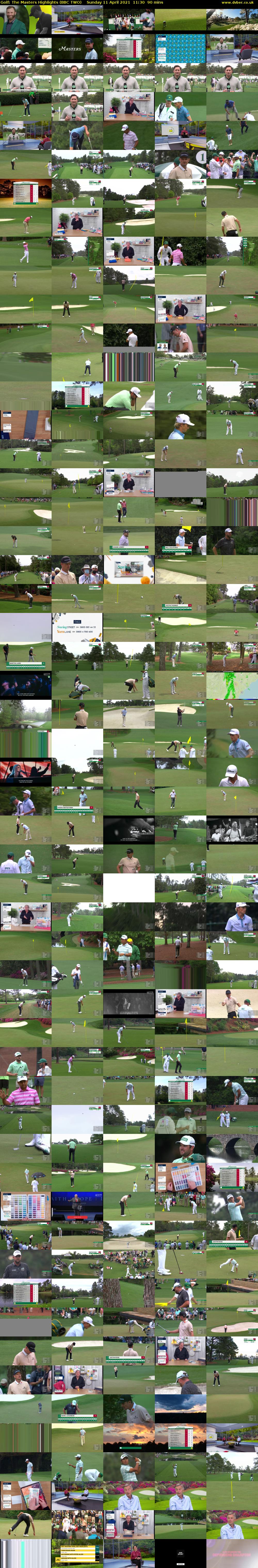 Golf: The Masters Highlights (BBC TWO) Sunday 11 April 2021 11:30 - 13:00