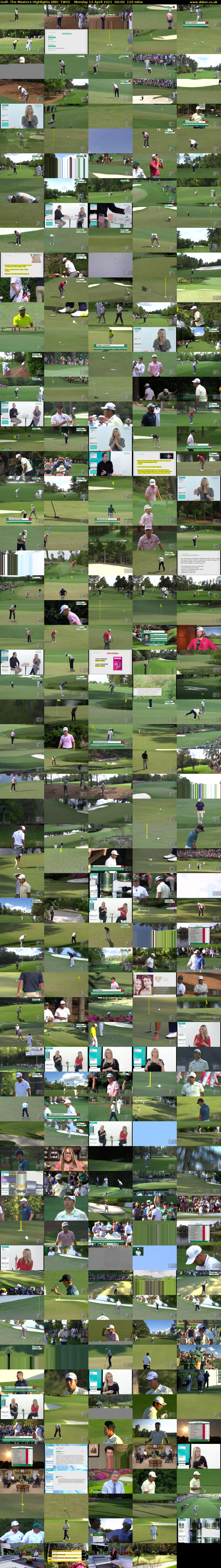 Golf: The Masters Highlights (BBC TWO) Monday 12 April 2021 00:00 - 02:00