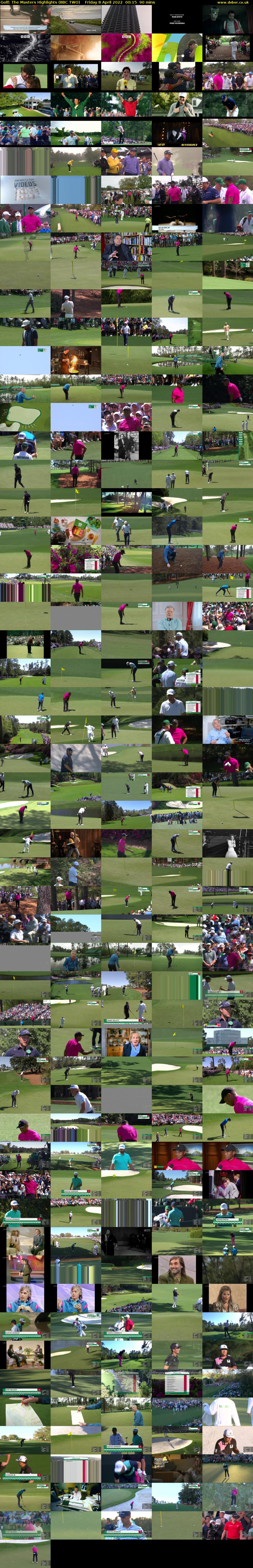 Golf: The Masters Highlights (BBC TWO) Friday 8 April 2022 00:15 - 01:45