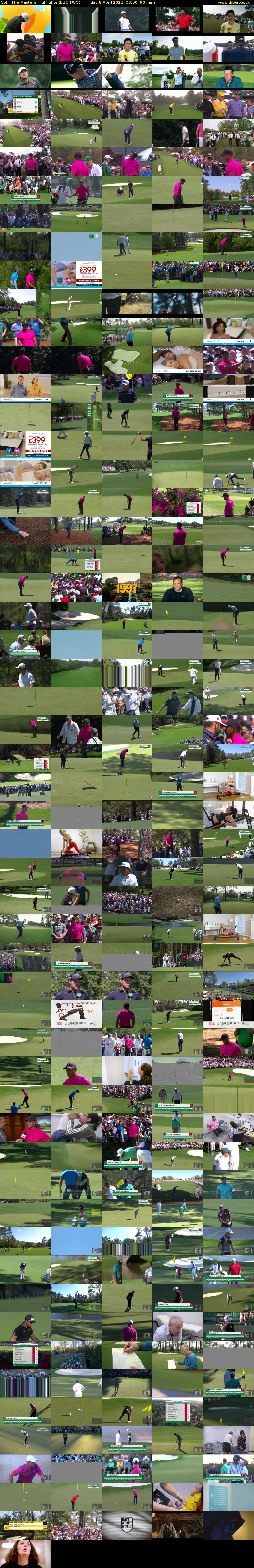 Golf: The Masters Highlights (BBC TWO) Friday 8 April 2022 08:00 - 09:30